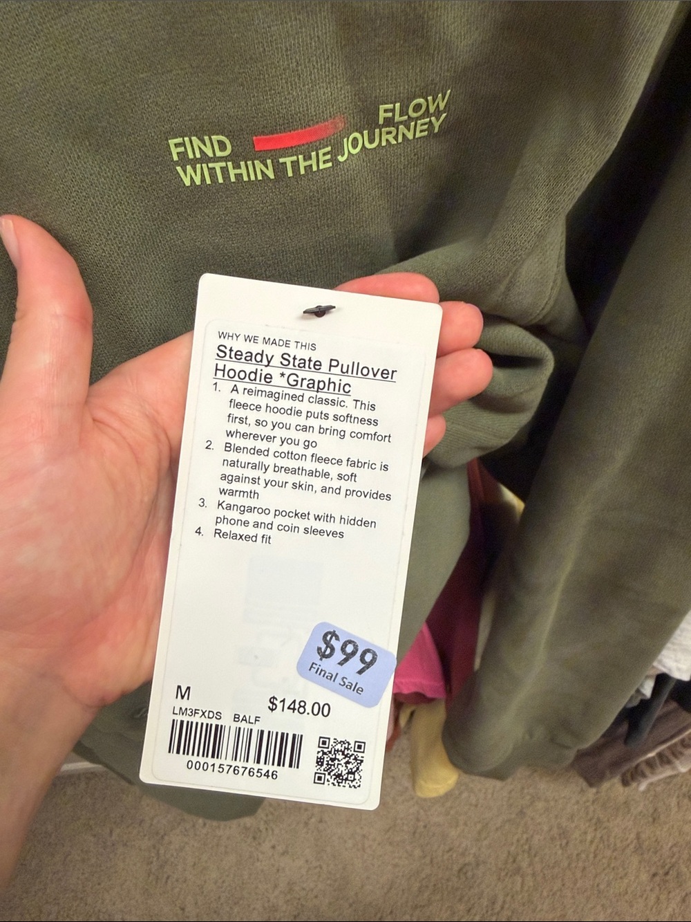 lululemon athletica Men’s Steady State Pullover Hoodie - Picture 5 of 5